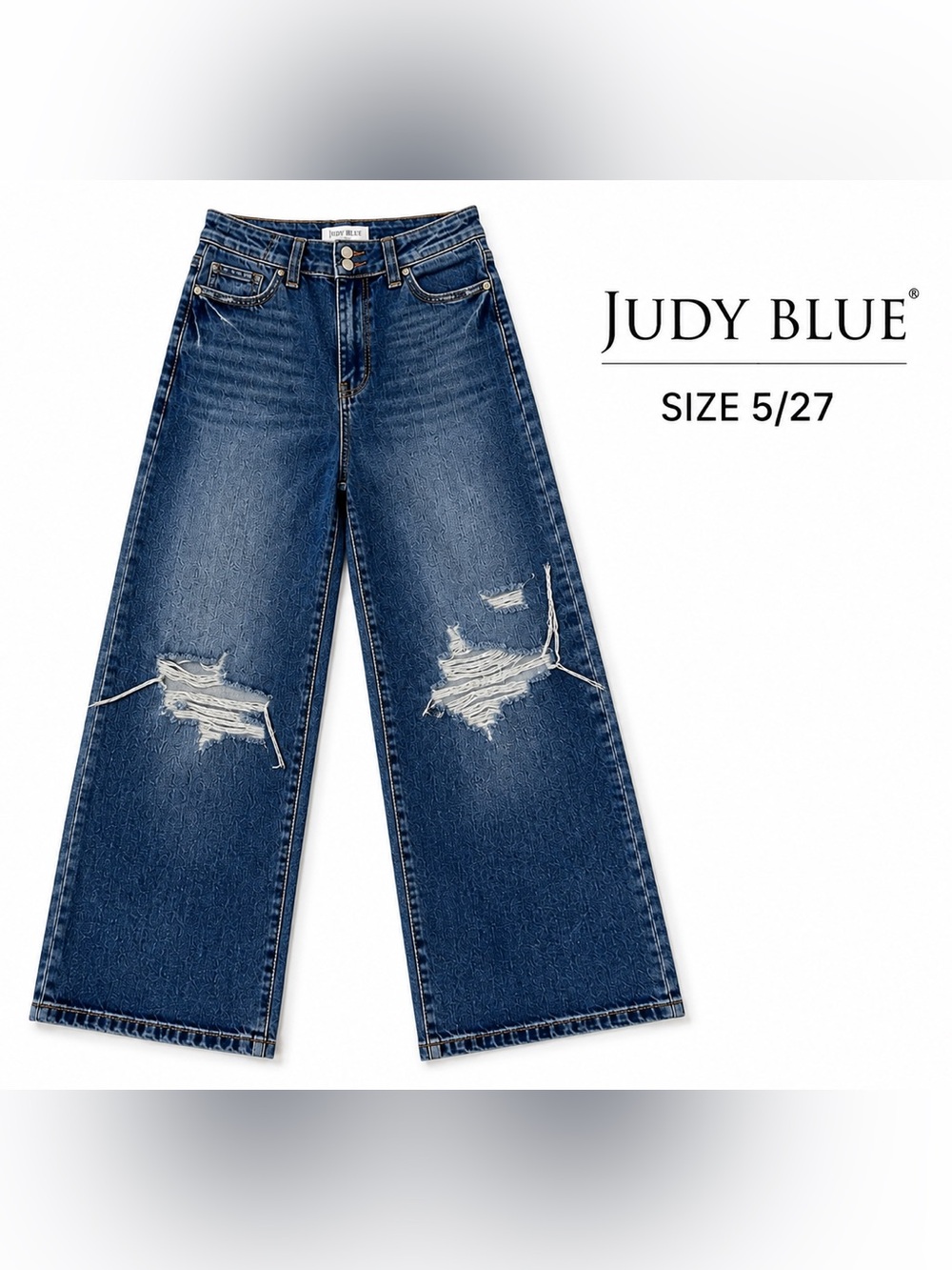 Judy Blue Los Angeles Column Straight jeans in women’s size 5/27.
